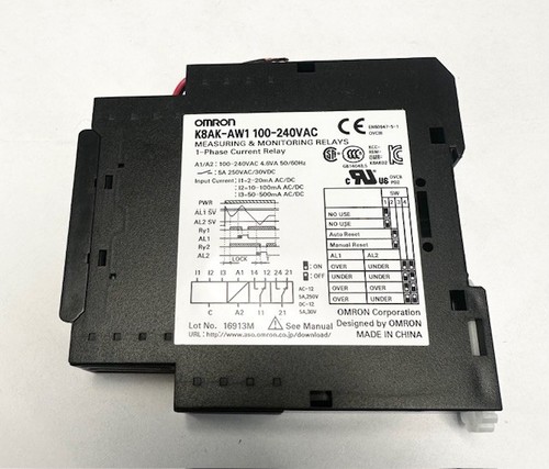 Relé de monitoreo Omron K8AK-AW1 100-240VAC - Imagen 3 de 6