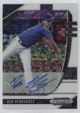 2020 Panini Prizm Draft Picks White Donut Circle 27/50 Ben Hernandez Auto nd3