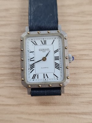 Vintage Armbanduhr Cacharel Paris gebraucht 