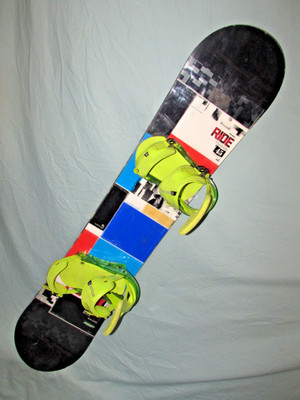 RIDE DHK WIDE jr kid's all mtn youth snowboard 145cm w/ Burton Custom bindings ~