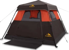 4 Person Camping Tent Fast Cabin Tent with Instant Setup Tent, Weathe