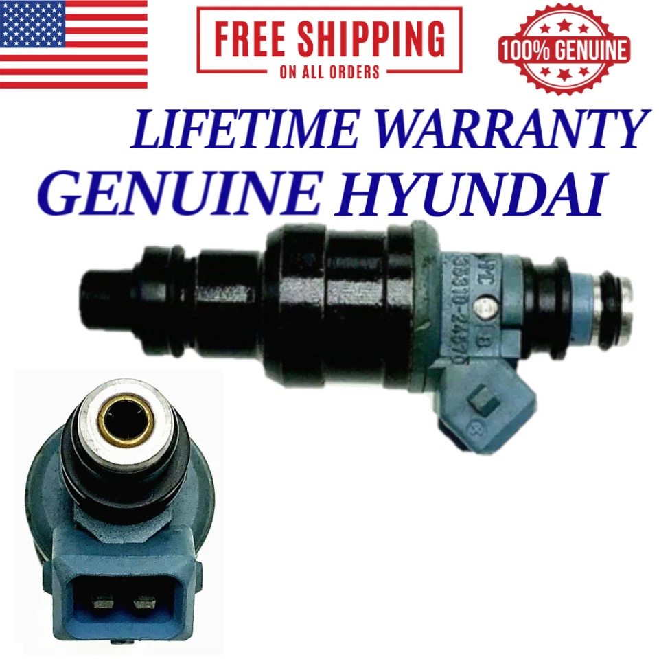 PACK DE 4 inyectores de combustible OEM HYUNDAI para KIA RIO 2005-2011 1,6 L I4 Foto 3 de 3