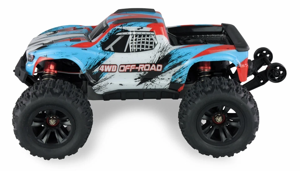 Hyper Go Monster Truck Brushless 45km/h Lipo2S 1050mha RTR 4WD 1/16 Rc Amewi MJX - Immagine 2 di 4