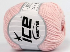 8-Skein Lot Alara Yarn light cotton 8x50g/140m Baby Pink