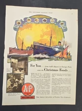 1929 Christmas Foods A&P Food Stores Ad