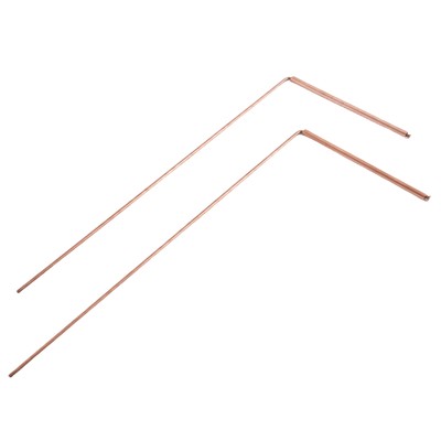 Copper Wunching Rod, Pure Copper, 2 Piece Wunching Rods - for fortune telling V7771