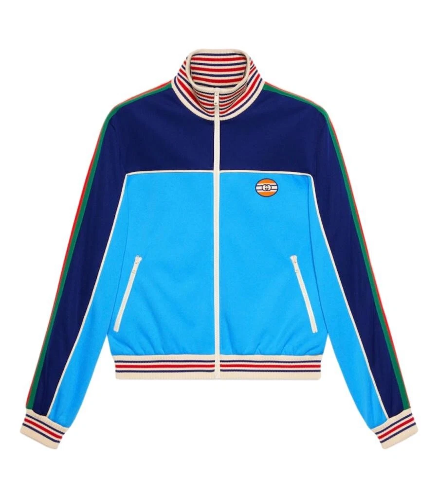 Gucci Technical Jersey Web Stripe Track Jacket