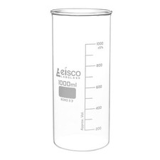 Beaker, 1000mL - Tall Form, No Spout - Borosilicate Glass - Eisco Labs
