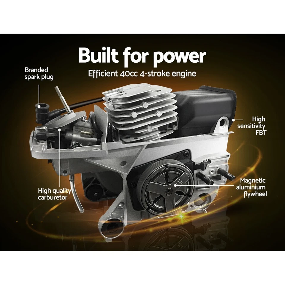 Giantz Pole Chainsaw Petrol 4-STROKE Hedge Trimmer Brush Cutter Whipper Tool Saw - image 2 of 4