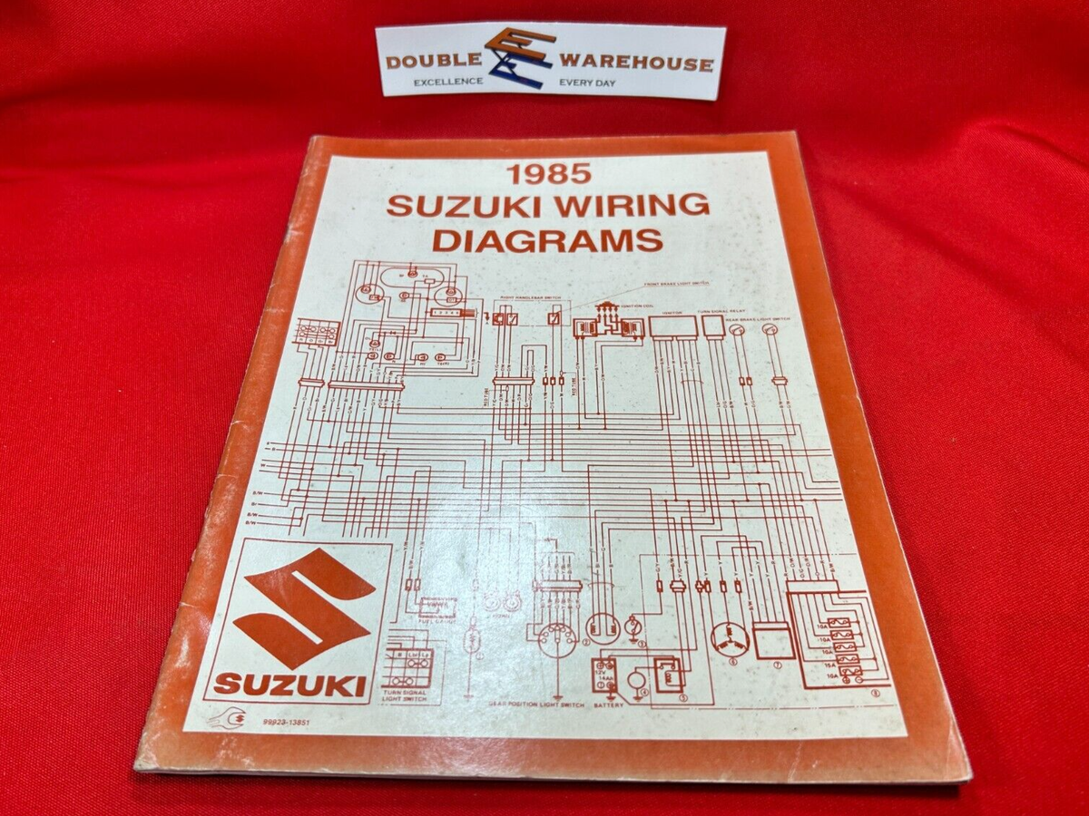 1985 Suzuki Wiring Diagrams Manual 99923-13851 | eBay