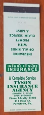 Matchcover USA Pennsylvania Pottstown Tyson Insurance Agency #2