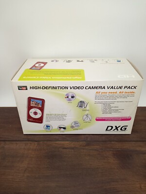 DXG-567V HD 720p Mini Camcorder Red Value Pack.   *READ*