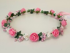 Flower Wreath Hair Jewellery Cicekli Tac Gelintaci Wedding Bridesmaid Bride Roses