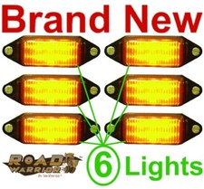 New 6 Amber Submersible Led Clearance Lightsbulbboat Trailer Running Light New 6 Amber Submersible Led Clearance Lightsbulbboat Trailer Running Light