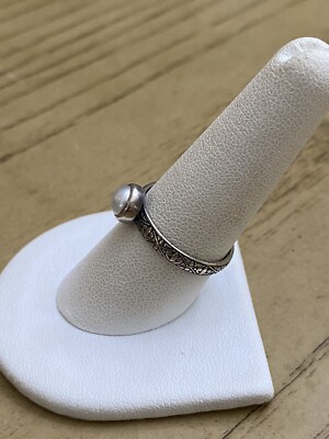 JANICE GIRARDI JGD Sterling Silver .925 White Pearl Inset JANICE GIRARDI JGD Sterling Silver .925 White Pearl Inset