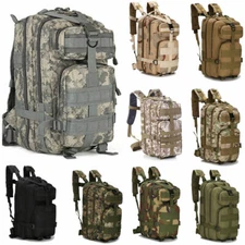 Molle Outdoor Military Tactical Bag Camping Hiking Trekking Backpack Rucksac US