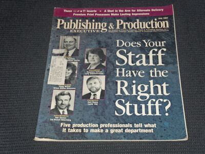 1991 JULY PUBLISHING & PRODUCTION MAGAZINE - YOUR STAFF COVER - E 4849