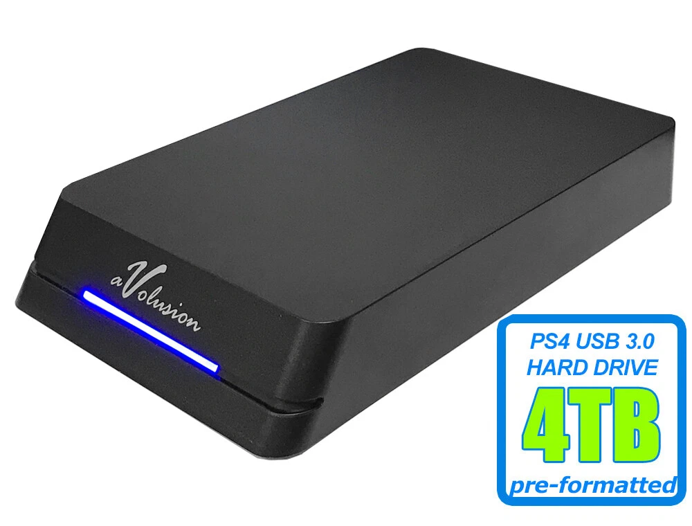 Avolusion 4TB HDDGear Pro External USB 3.0 Gaming Hard Drive PS4