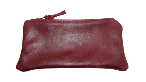Pencil Case Leather Bag 1146 SOLD Zipped Handmade Pen Pouch clutch bag purse U.K - Picture 5 of 12