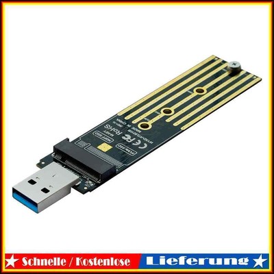 M.2 NVMe SSD to USB 3.1 Adapter Enclosure for NVME PCIE SATA M/B Key SSD