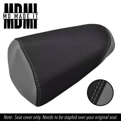 PASST FÜR HONDA CBR 300 R 15-23 MASSGEFERTIGTER VINYL-SITZBEZUG HINTEN GRIFF SCHWARZ & GRAU