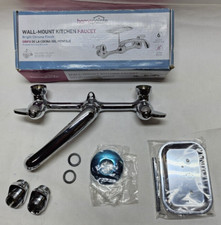 Homepointe 24056 Wall-Mount Kitchen Faucet Chrome Plated