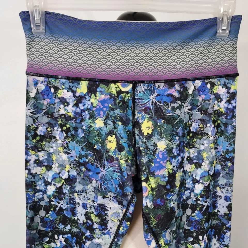 Nanette Lepore Floral Ankle Leggings Womens Size L Comfy Soft Stretch Activewear - Image 3 of 4