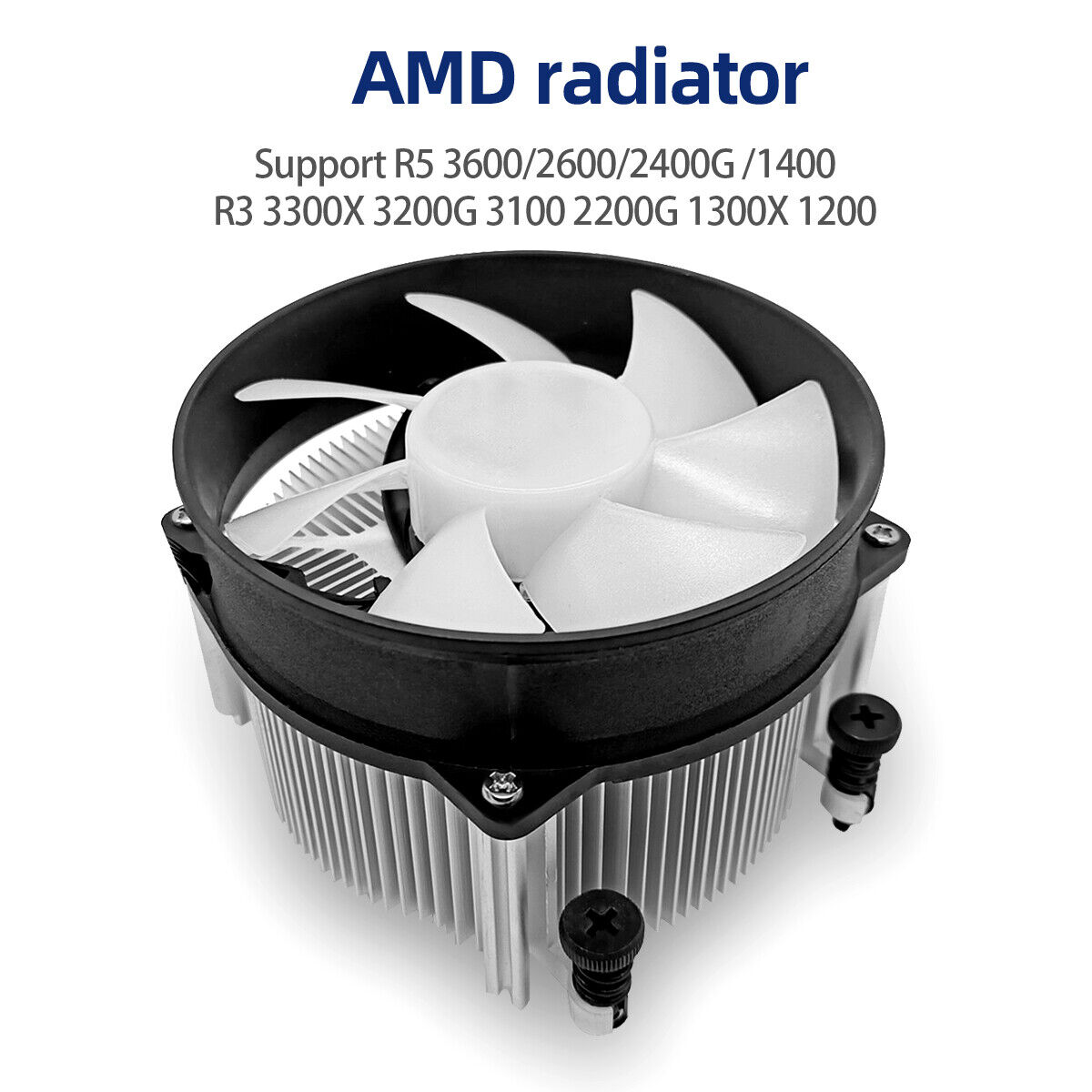 AMD Ryzen 3 CPU Cooler Fan for 3300X 3200G Processors 65W TDP - New (No  CPU)