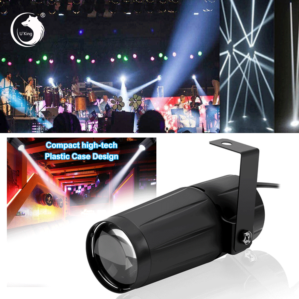 Jinlaili 5 W LED Pin Spot Licht für Diskothekenspiegel, weiß