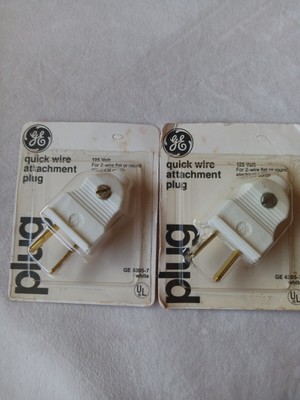 GE Quick Wire Attachment Plug New Old Stock Lot of 2