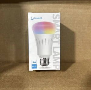 RGB LED Ampoule d'éclairage dimmable Smart Bulb, Wi-Fi compatible avec Alexa et Google