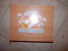JEU DE LOTO EN BOIS  JEUJURA 96 CARTES PIONS NUMEROTES EN BOIS JETONS 