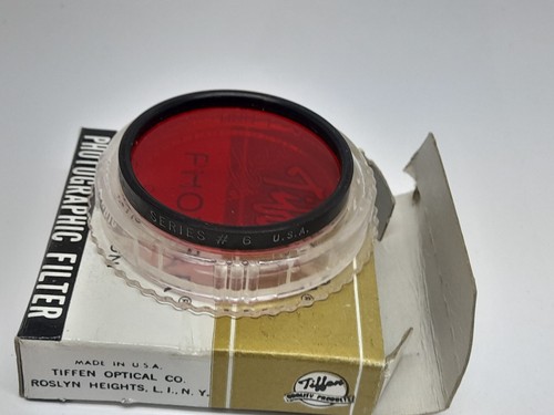 EARLY TIFFEN SERIES VI 6 RED 25A DROP IN VERY CLEAN FILTER LENS IN ITS BOX - Picture 6 of 9