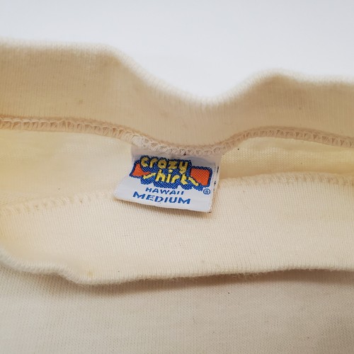 Vtg 1980 Crazy Shirts T-Shirt Hawaii Aloha Cat Single Stitch Size M 100% Cotton - Picture 8 of 12