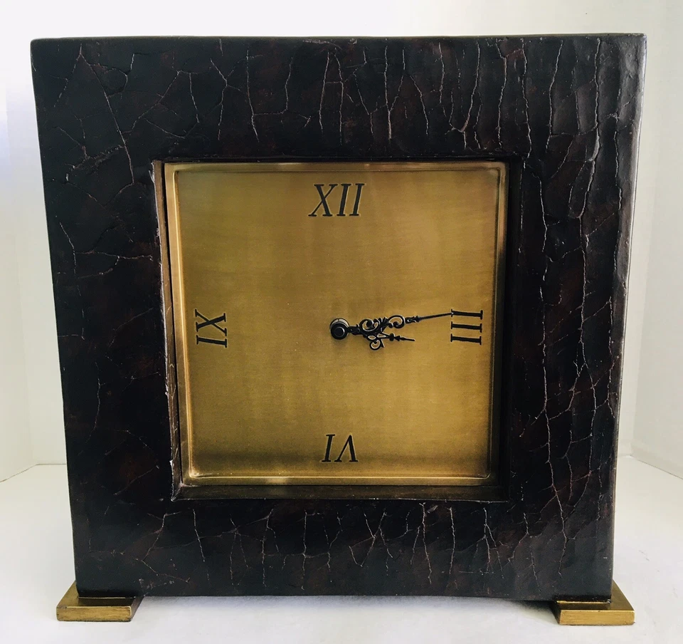 Uttermost 06704 Jamil Collection 15" x 15" Table or Mantle Clock - Image 3 of 4