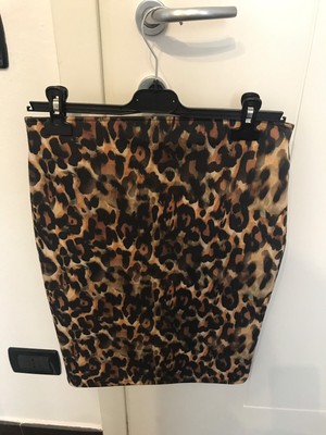 gonna donna ZARA Tg M Maculata Elasticizzata | eBay