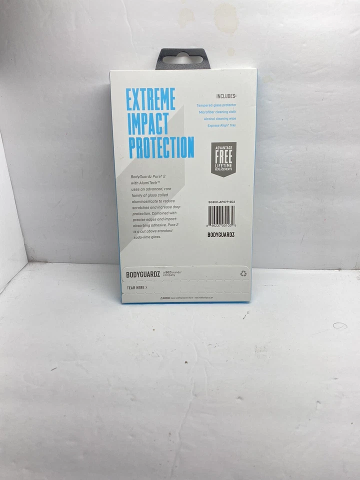 BodyGuardz - Pure 2 Glass Screen Protector for iPhone 6s Plus, 7 Plus, 8 Plus b6 - Image 2 of 2