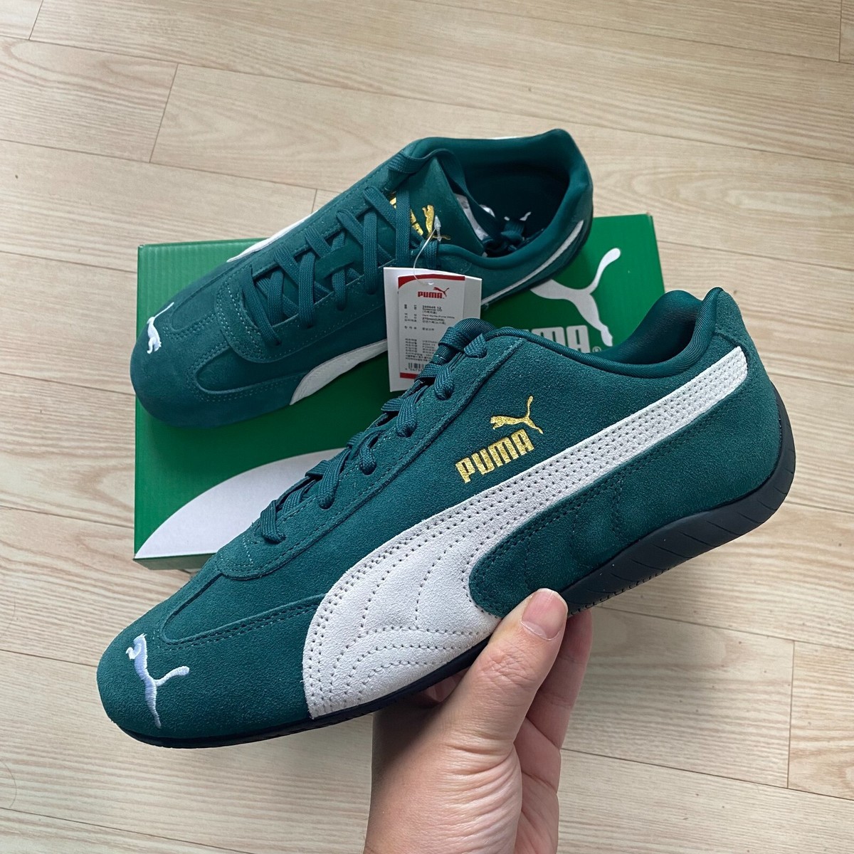 ★PUMA★ Speedcat OG Green White 39884612 PUMA Speedcat OG Mens Womens Sneakers Green White ✓Multiple