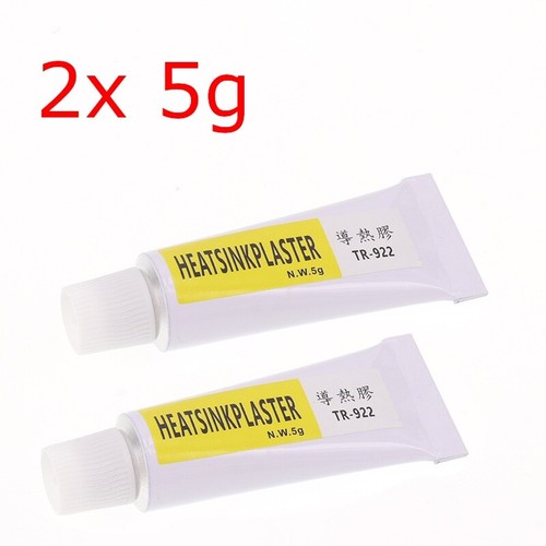 2x Wärmeleitkleber 5g Thermal Adhesive Kühlkörper Chip LED IC Wärmeleitfähig NEU - Bild 1 von 3