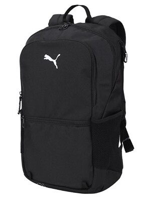 PUMA Team Goal Net Backpack Bags Sports Black Unisex Casual School