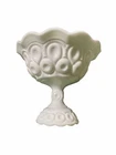 Vintage Porcelain Vase / Milk Glass LG Vase Open Compote, 7.75”