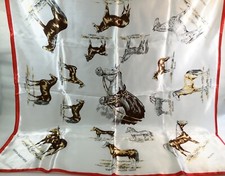 100 Acetate Breeds of Horses Square Scarf