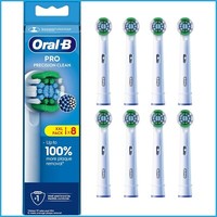 Oral-B PRO Precision Clean Replacement Electric White Toothbrush Heads Pack of 8