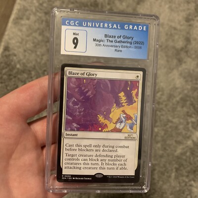 マジック：ザ・ギャザリング MTG Blaze of Glory 30th anniversary MTG 30th Anniversary Rare Blaze Of Glory CGC 9 Mint | eBay