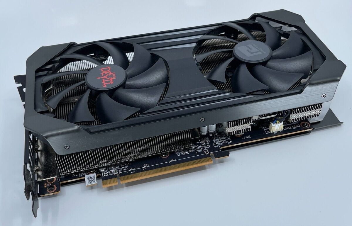 PowerColor AMD Radeon RX 6600 XT Red Devil Video Card AXRX 6600XT  8GBD6-3DHE/OC