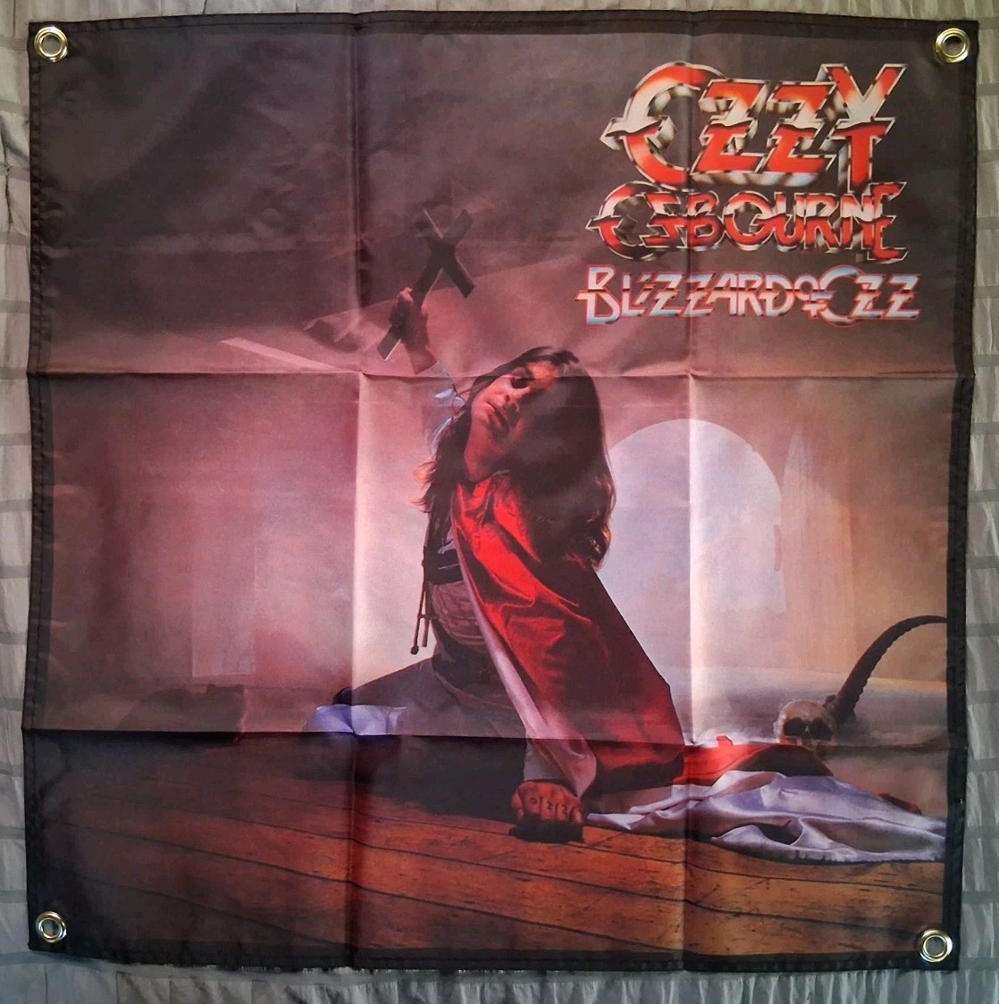 オズワルド ポスター Ozzy Osbourne Blizzard Of Ozz 2x2ft Banner Flag Poster | eBay