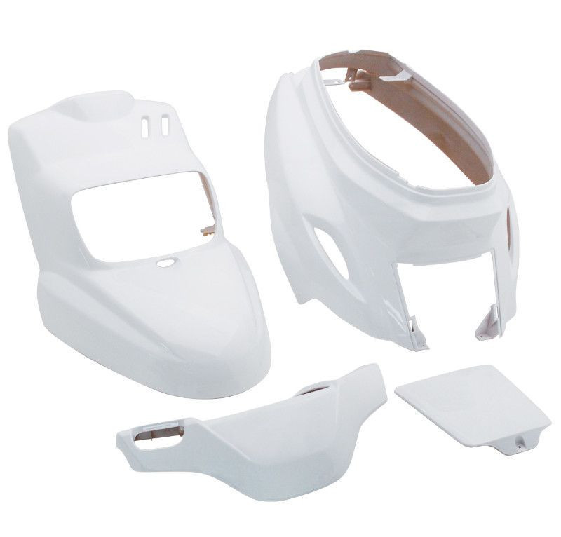 Carénage booster bws blanc complet avec plastiques carrosserie pour MBK Spirit 2004