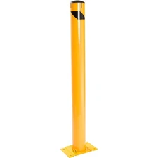 Global Industrial Steel Safety Bollard with Removable Base and Cap 48''H x 5.5"W