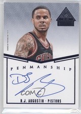 2014-15 Panini Paramount Penmanship Blue 6/25 DJ Augustin #P-DJ Auto 0c2