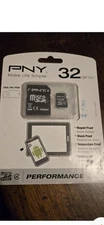 NEW SEALED PNY 32 GB Micro SD Card with Adapter